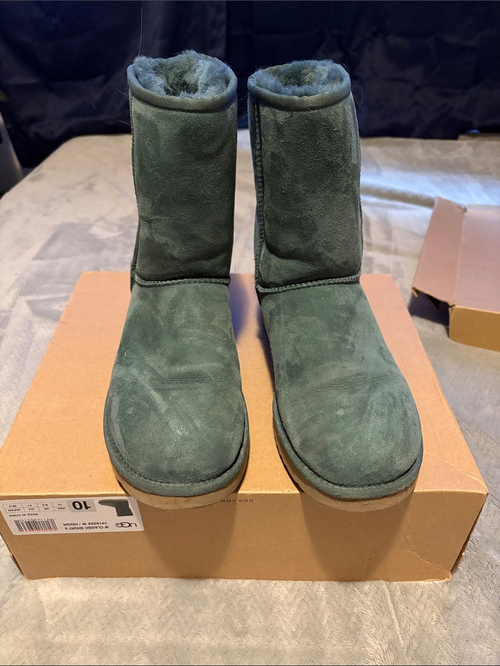 UGG W Classic Short II Boots in Heather Gray